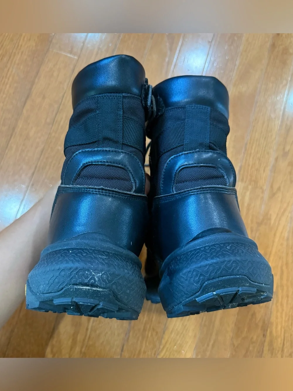 NORTIV 8 Men's 10 Breathable Tactical Military Work Boots Zipper Leather Combat